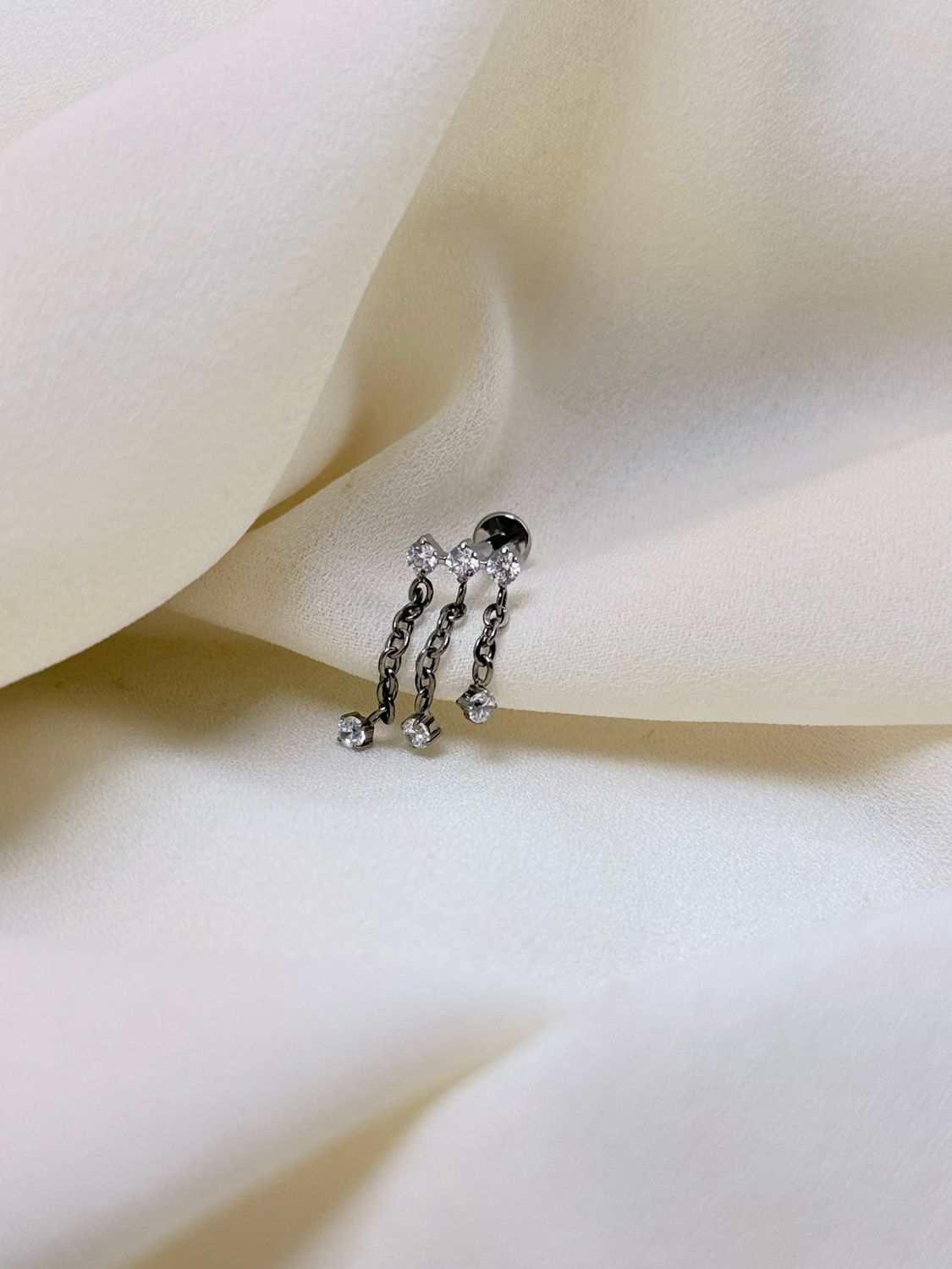 Piercing labret charms silver