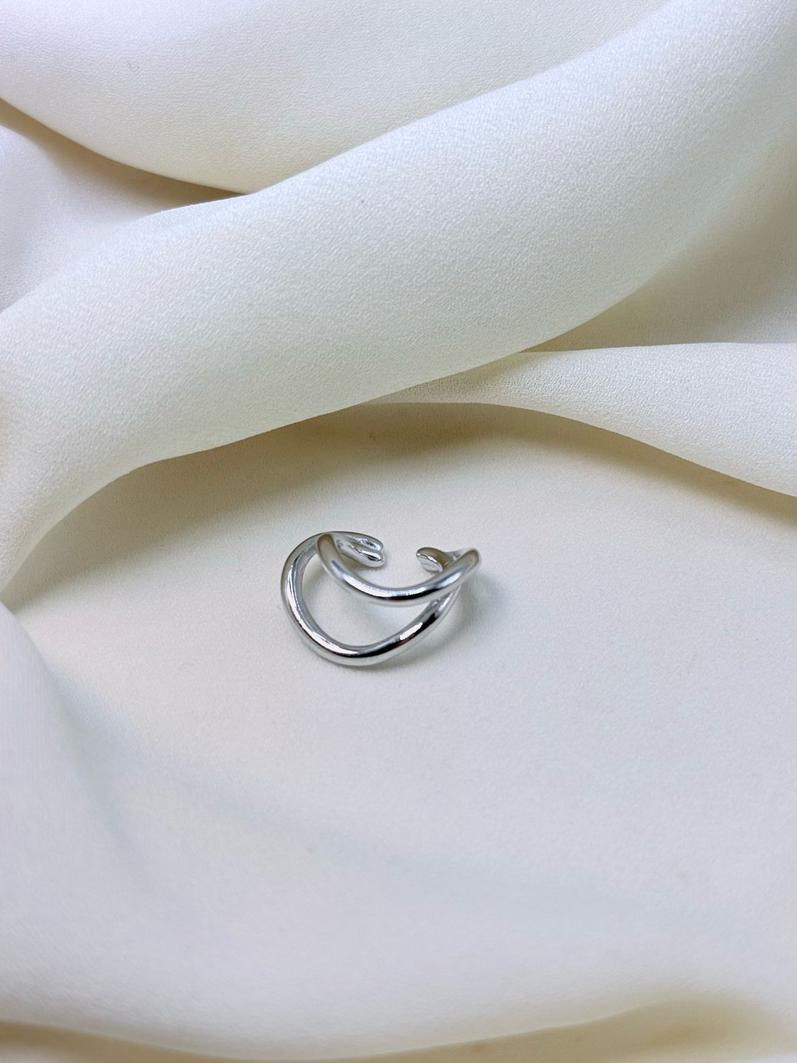 Earcuff wave silver