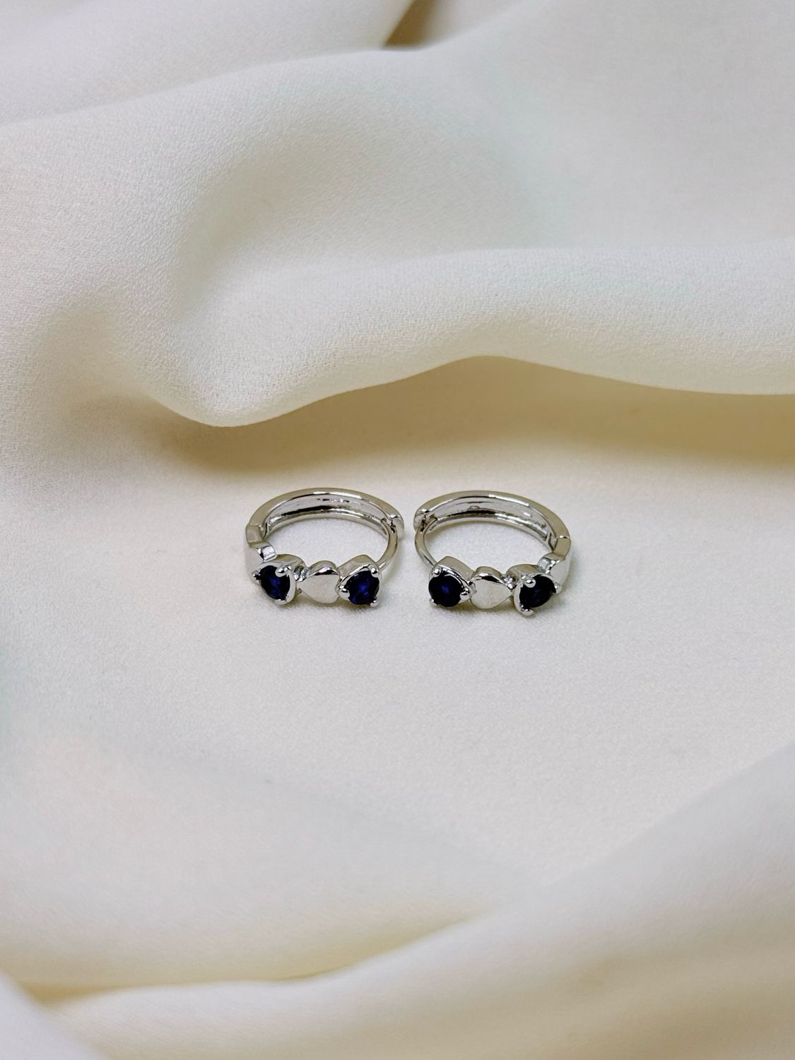 Hoop trilogy amo blu silver