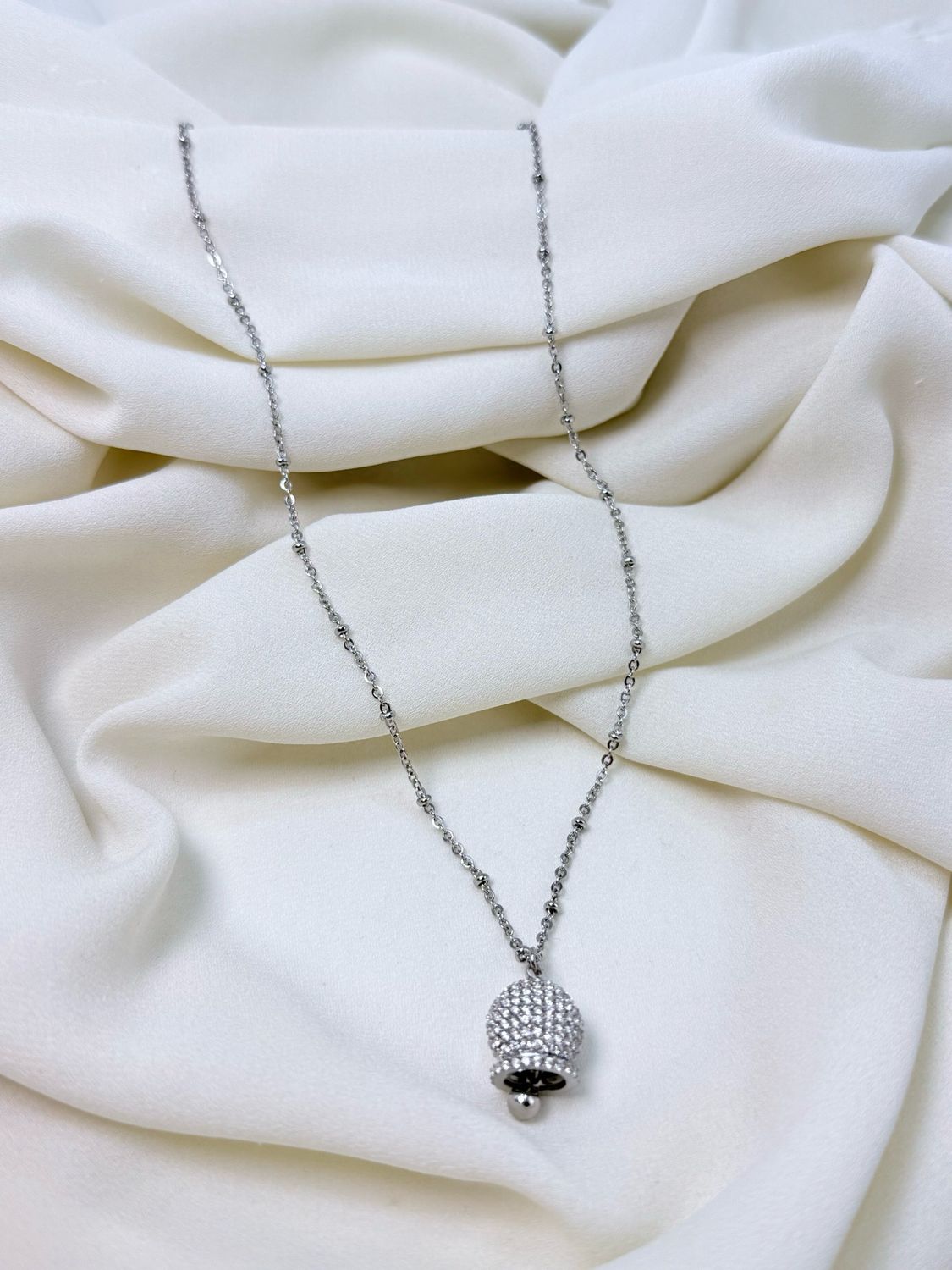 Collana charm sonaglio silver