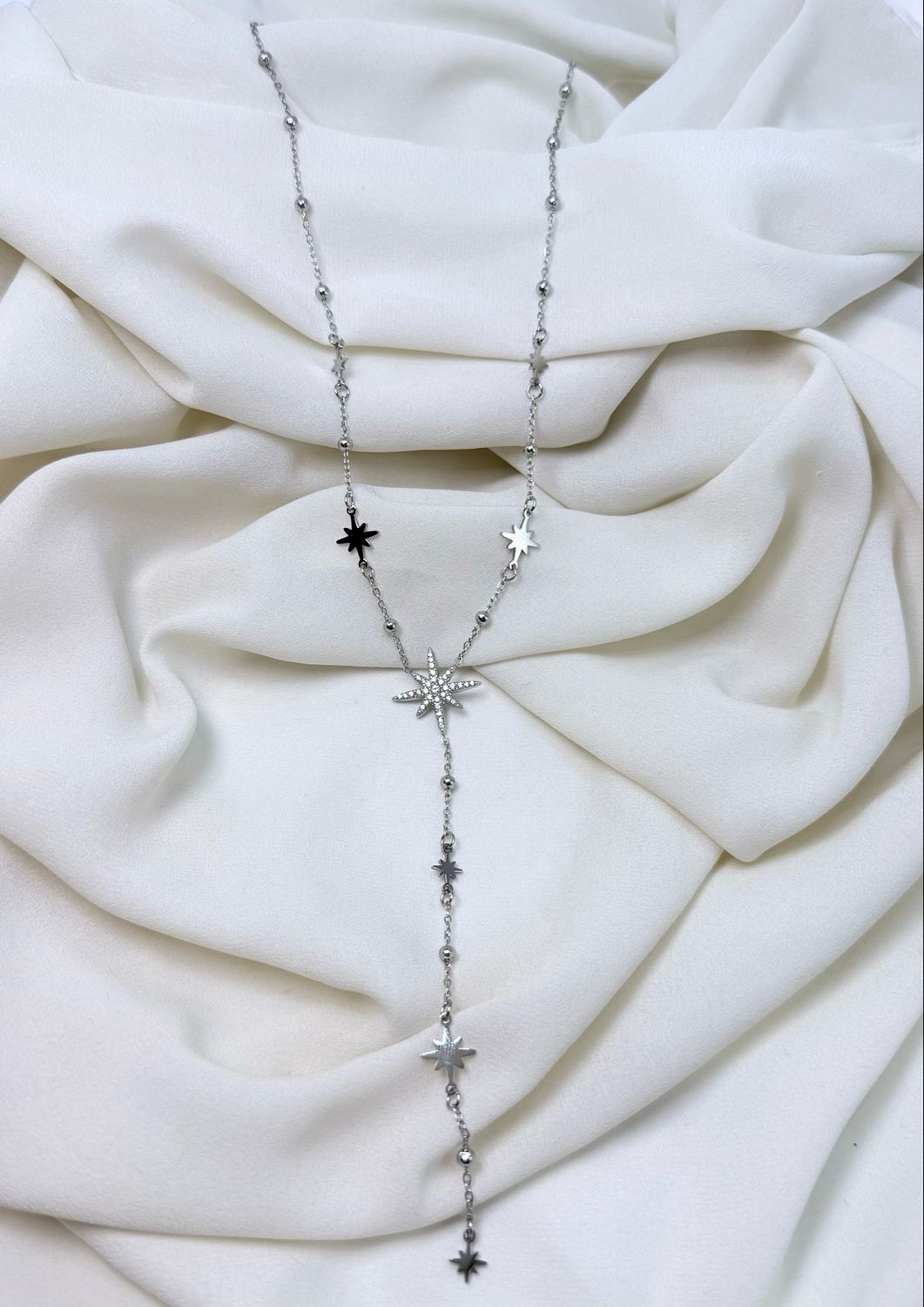 Collana Y stella polare silver
