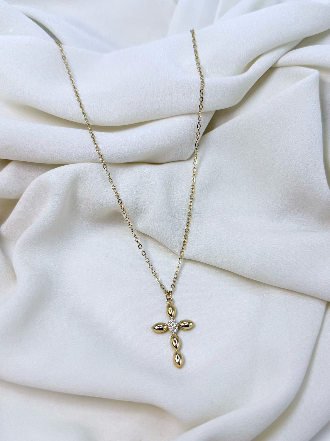 Collana croce rise Gold