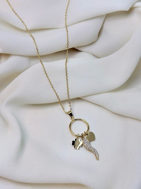 Collana charms peperoncino gold