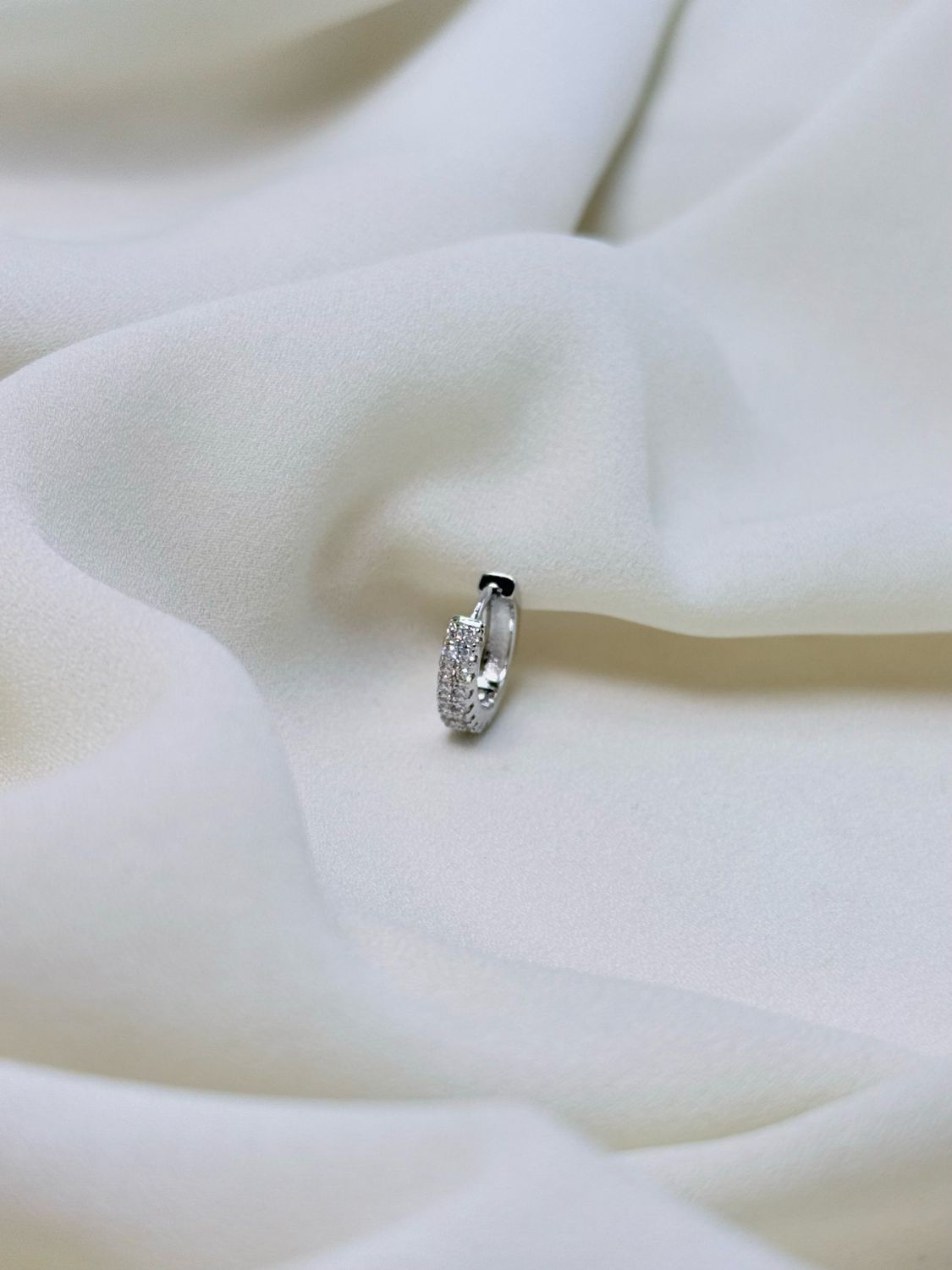 Hoop double light silver