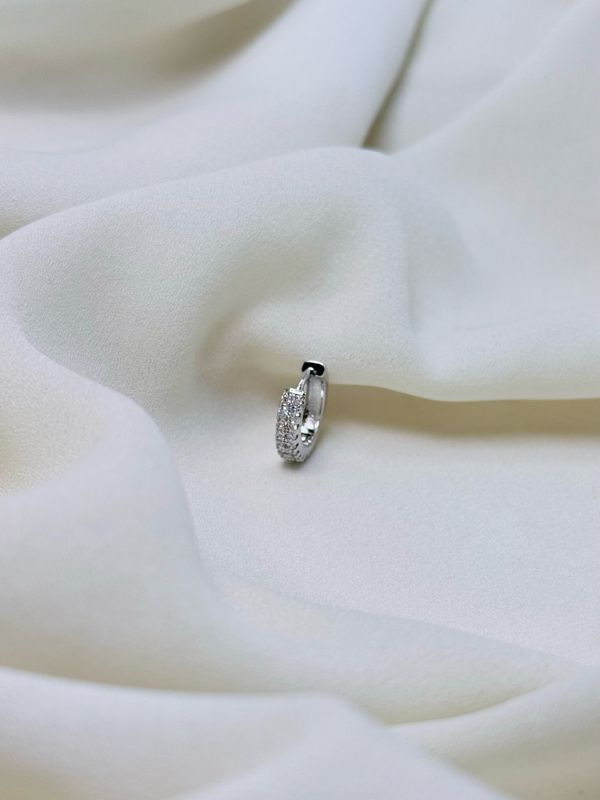 Hoop double light silver