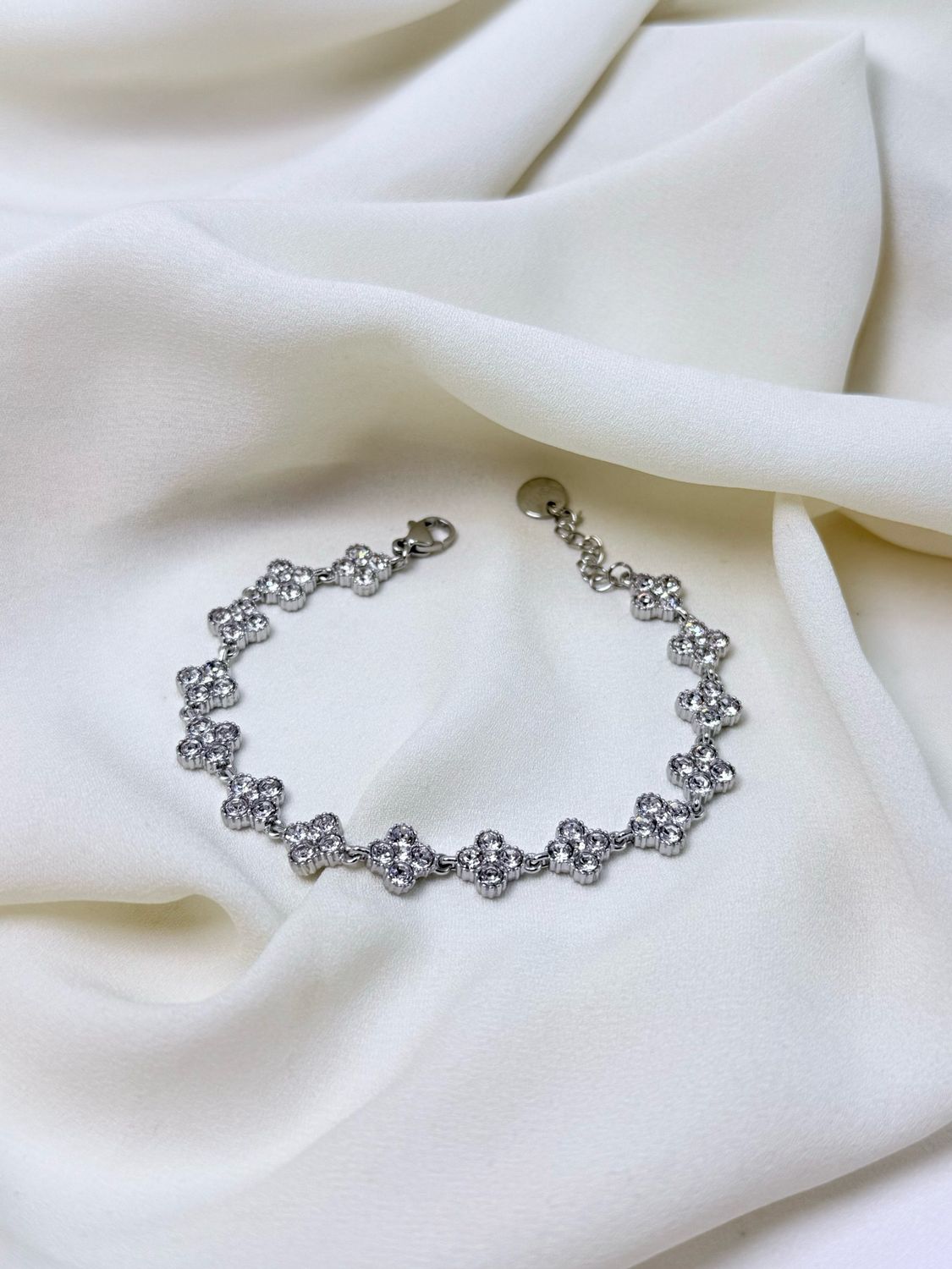 Bracciale shine flora silver