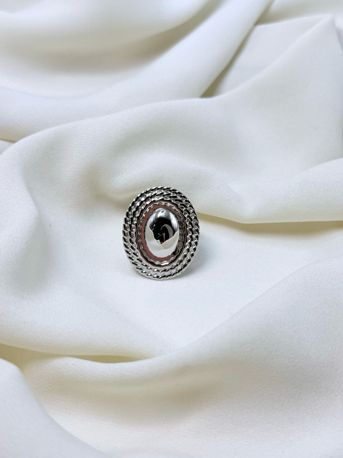 Anello sigillo ovale silver