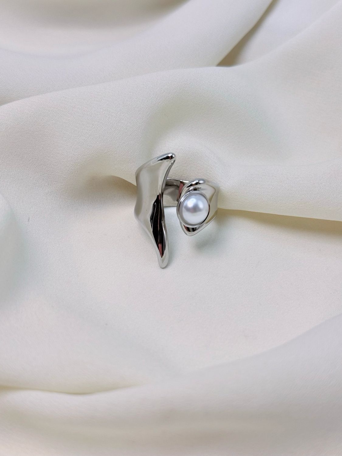 Anello malo perla silver