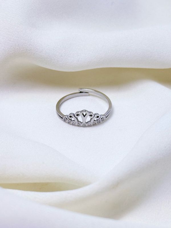 Anello corona silver