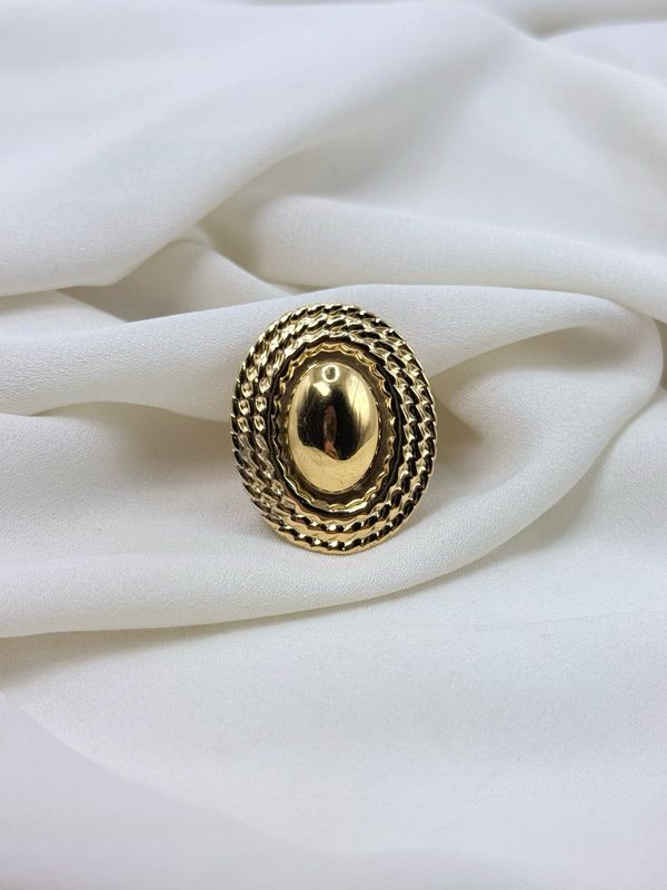 Anello sigillo ovale gold
