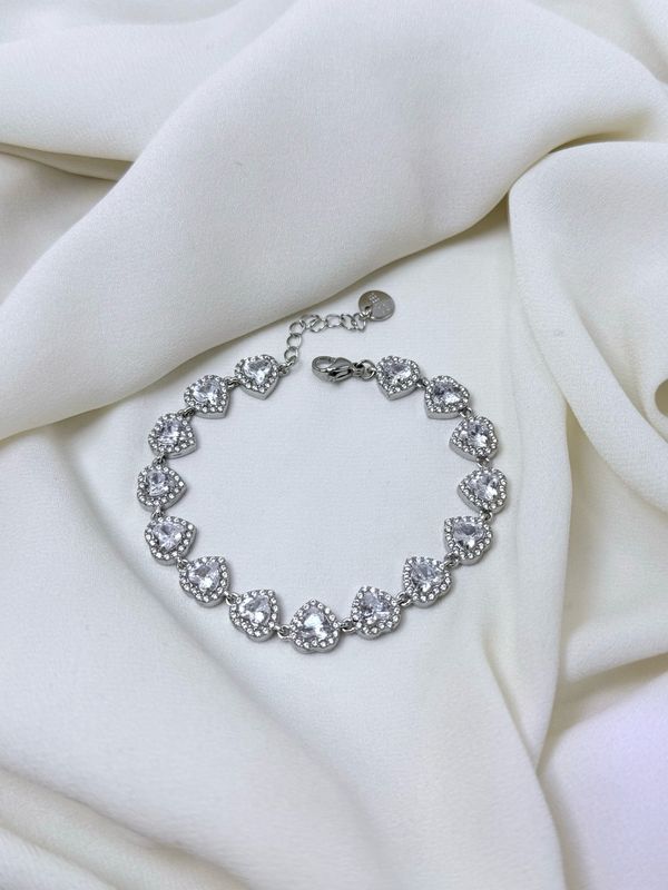 Bracciale love glam silver