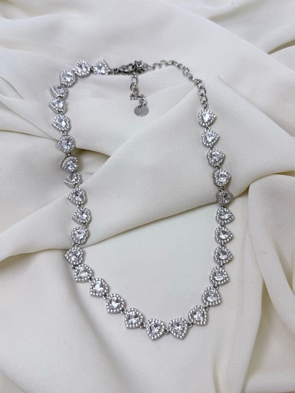 Collana love glam silver
