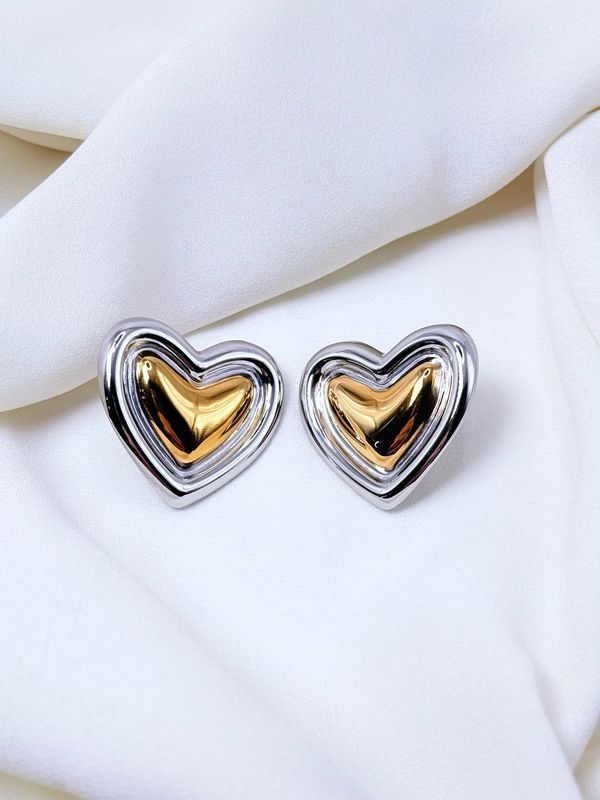 Orecchini love bombo bicolor