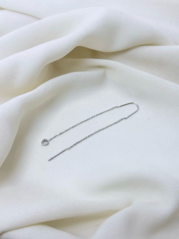 Orecchino love pendol silver