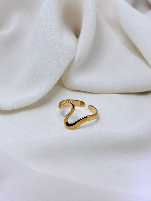 Anello onda gold