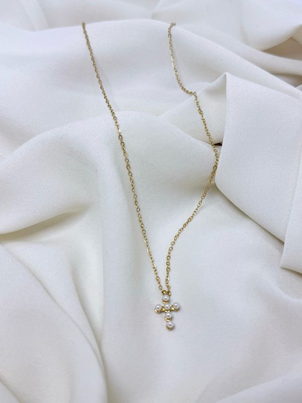 Collana baby croce Gold