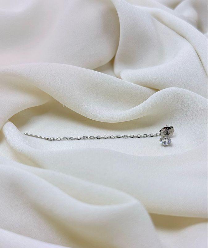 Orecchino saliscendi silver