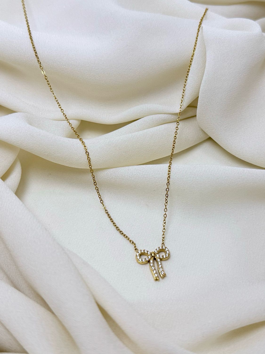 Collana baby fiocco Gold