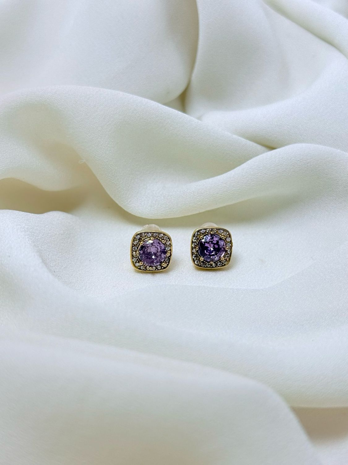 Orecchini mochi violet Gold