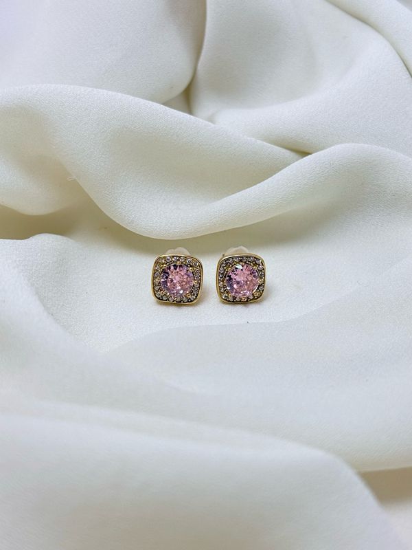 Orecchini mochi pink gold