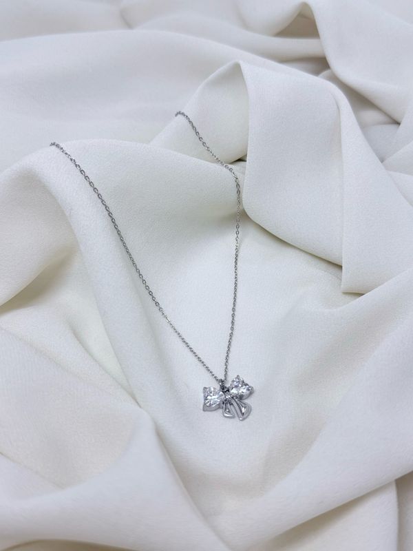 Collana fiocco silver