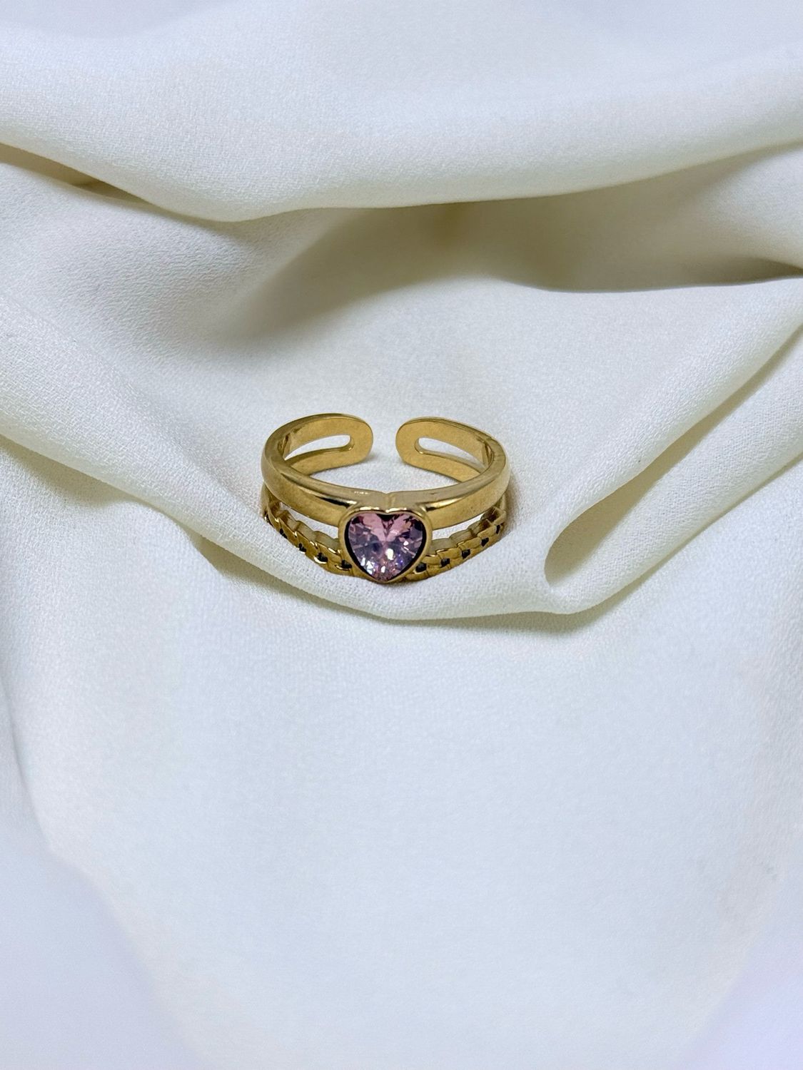 Anello love pink Gold