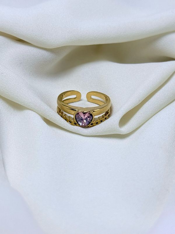 Anello love pink Gold