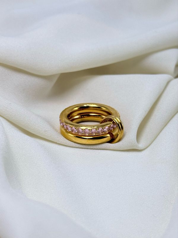 Anello unione punk Gold