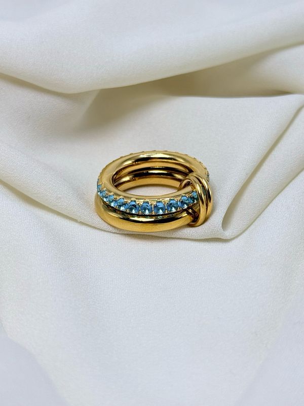 Anello unione ice blu