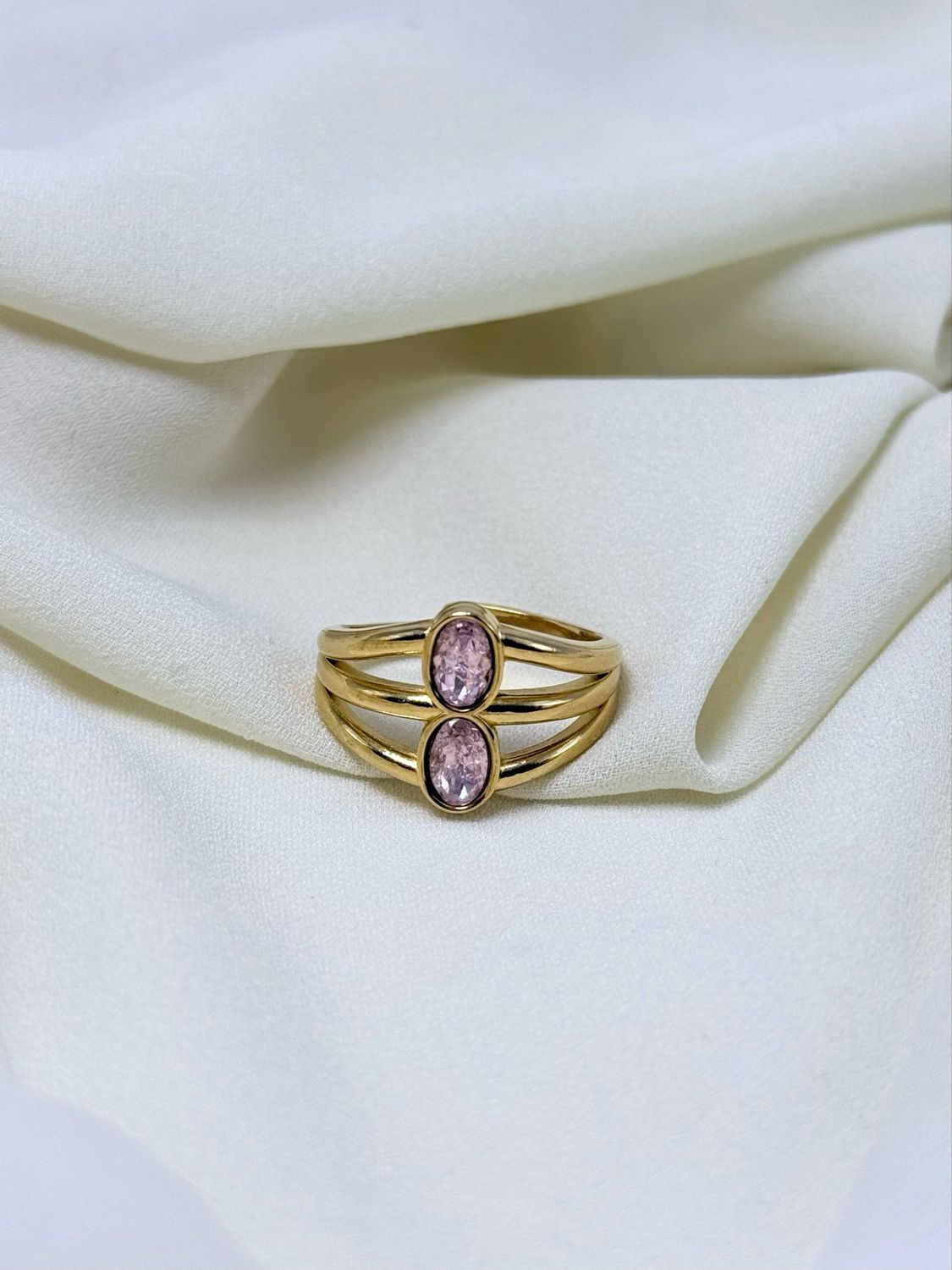 Anello rise pink gold