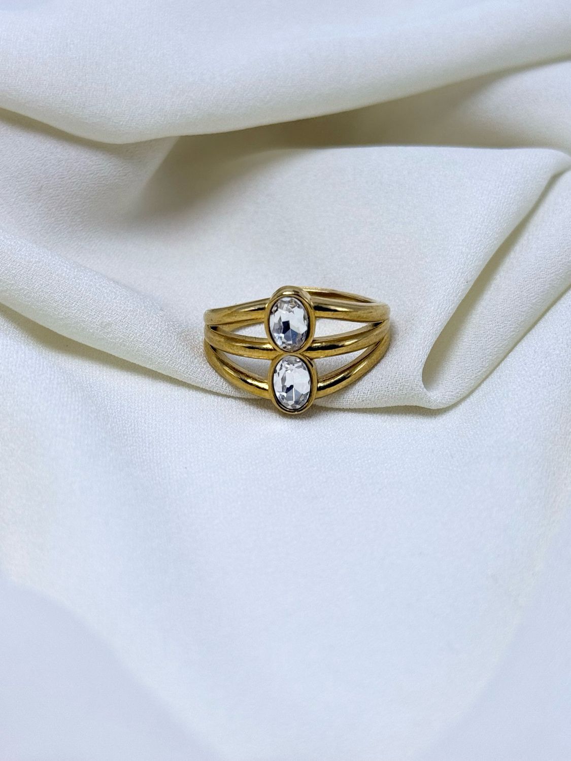 Anello rise white gold