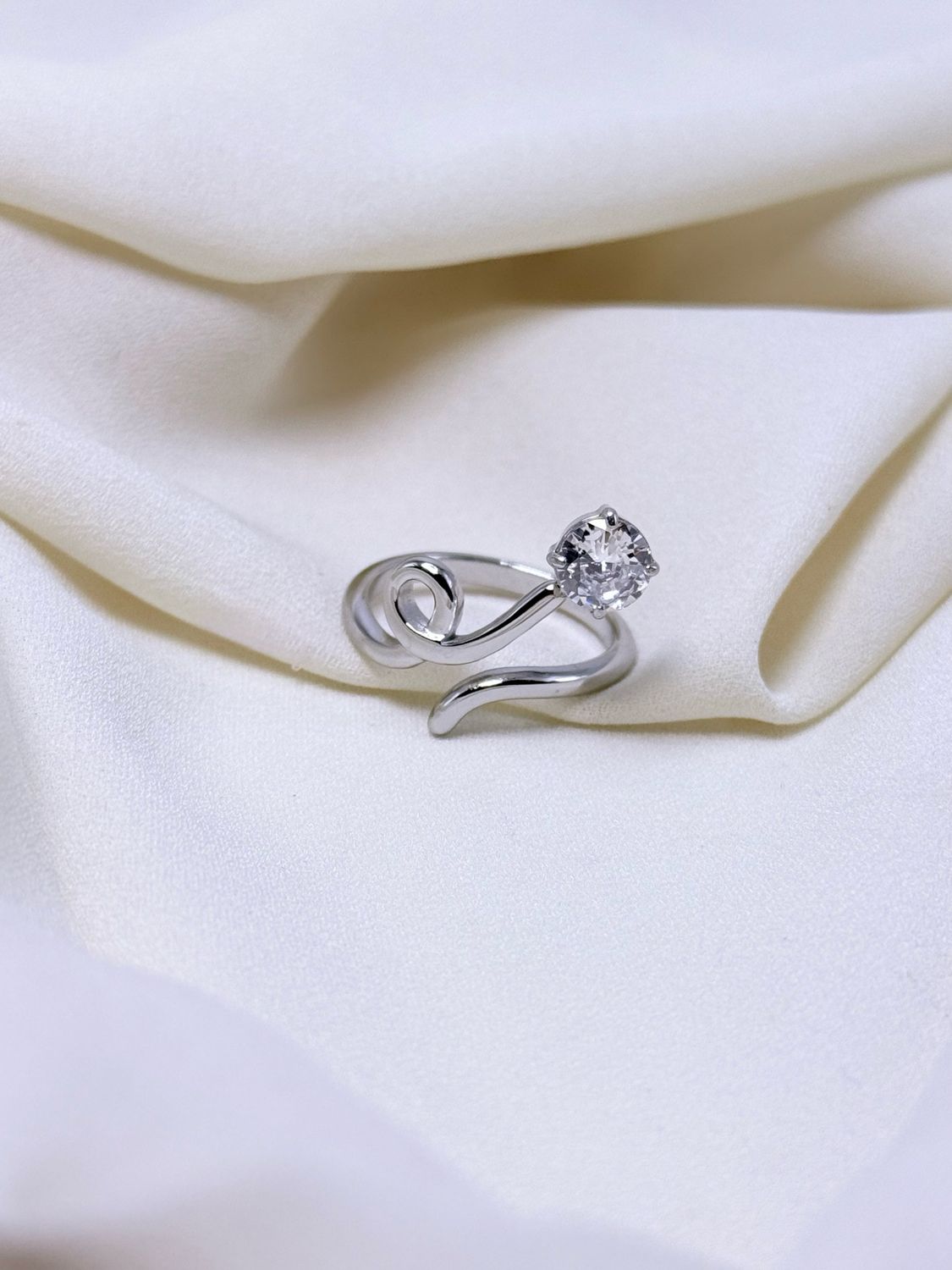 Anello tullipà silver