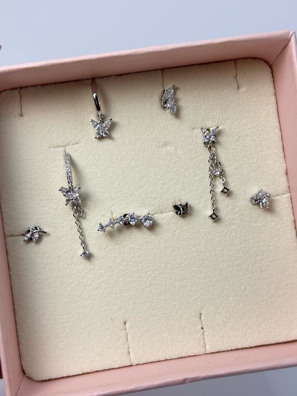 Combo butterfly silver ( 8pz)