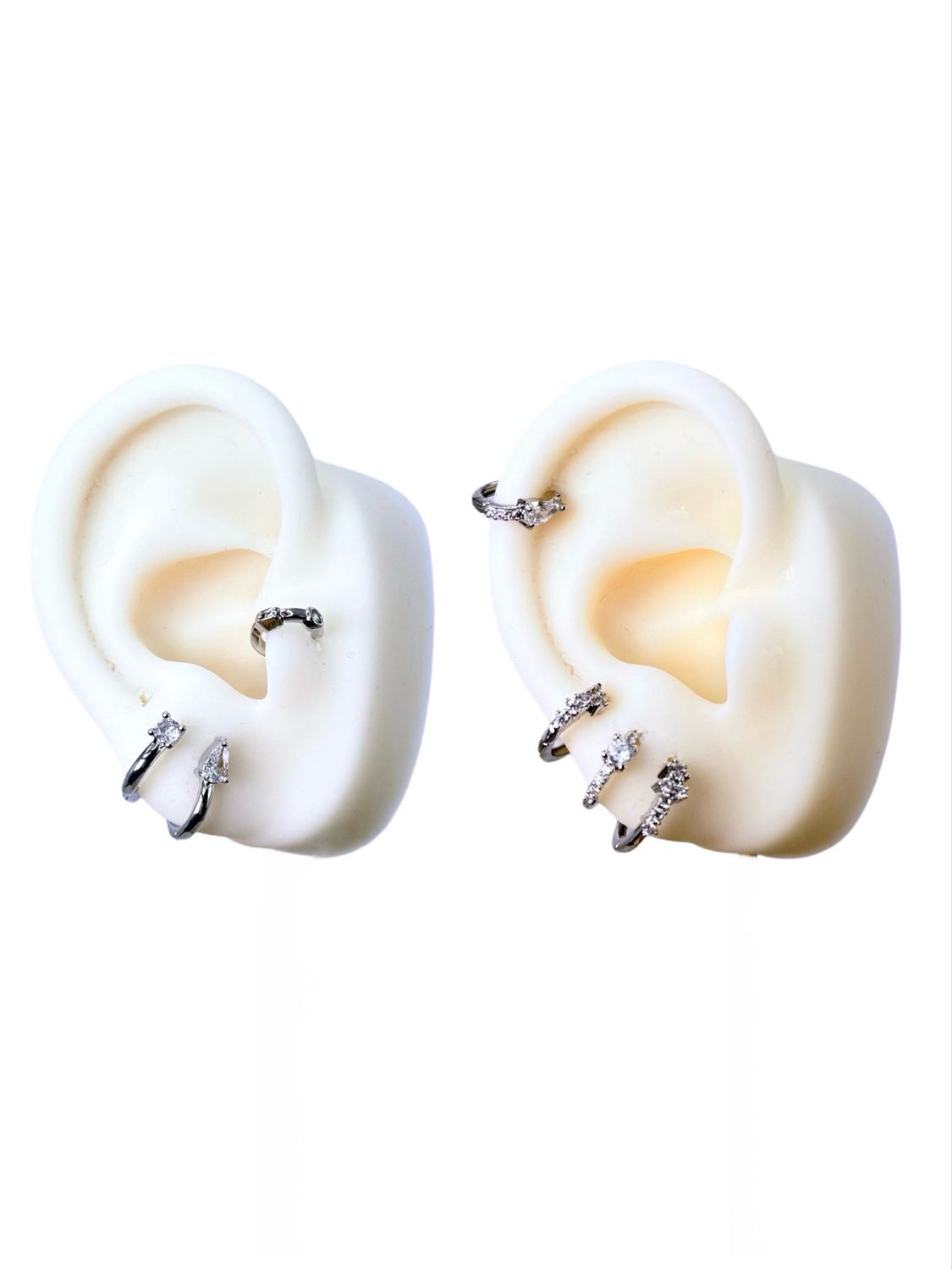 Combo hooppy silver ( 6pz)