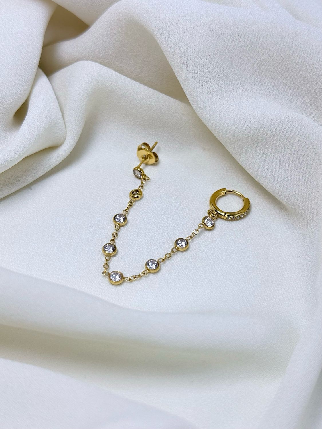 Orecchino catenella gold