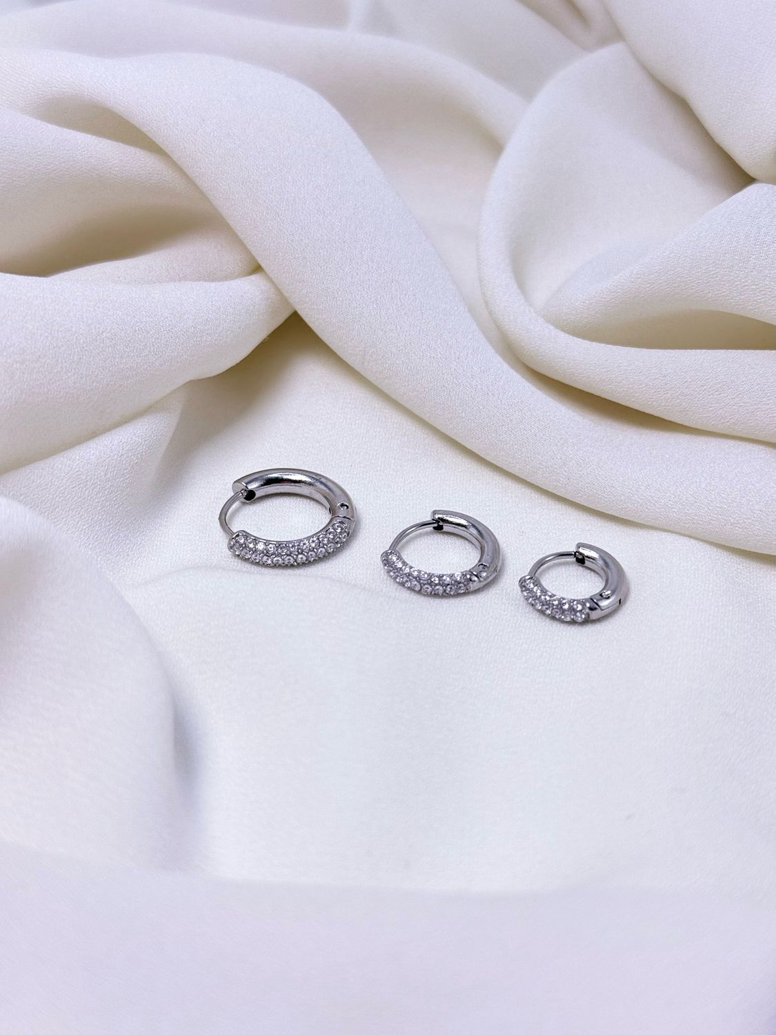 Hoop Slim light L silver