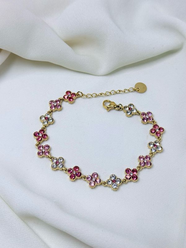 Bracciale flora rosa gold