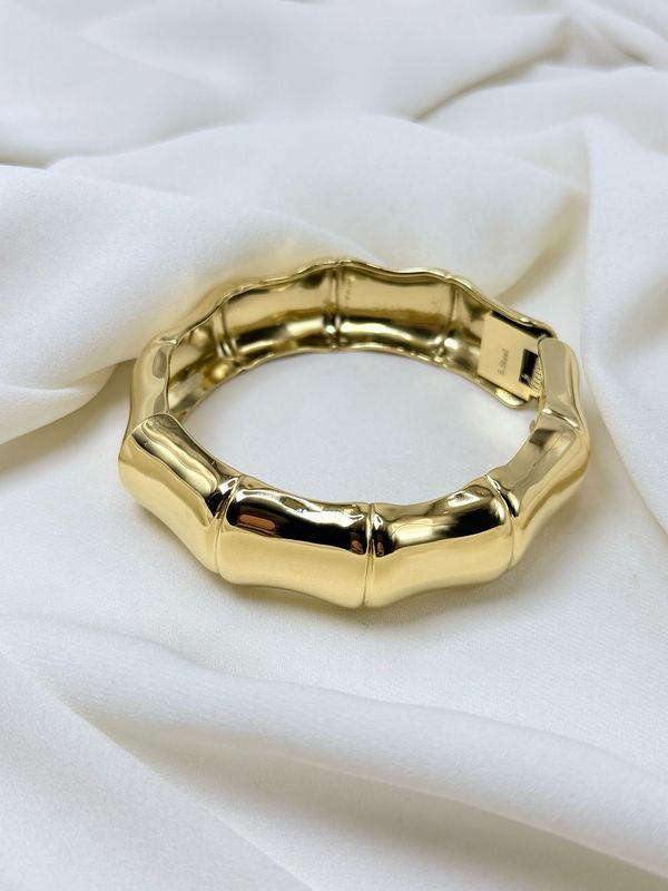 Bracciale chuncky bambu Gold