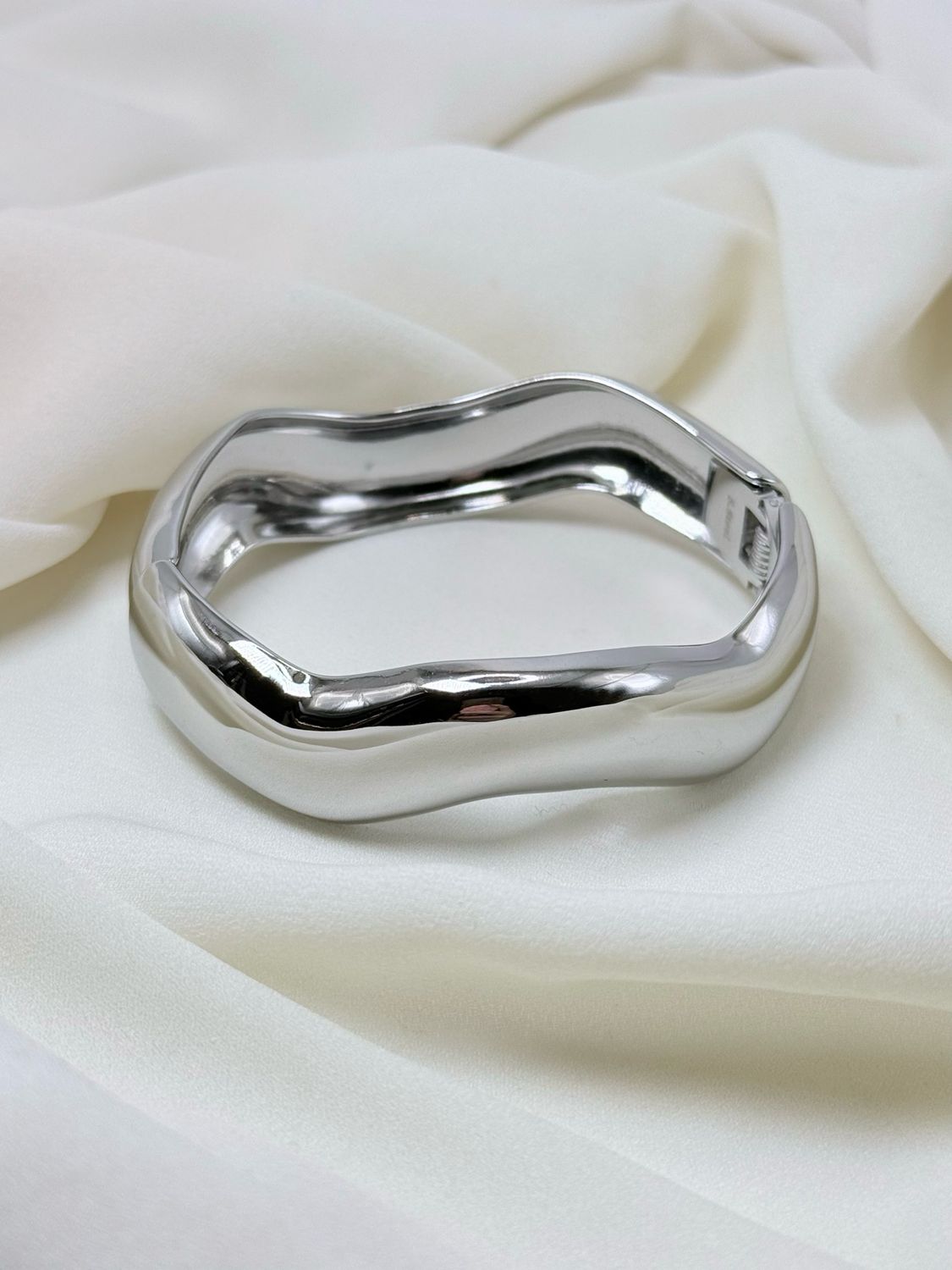 Bracciale chunky onda silver