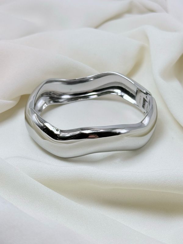 Bracciale chunky onda silver
