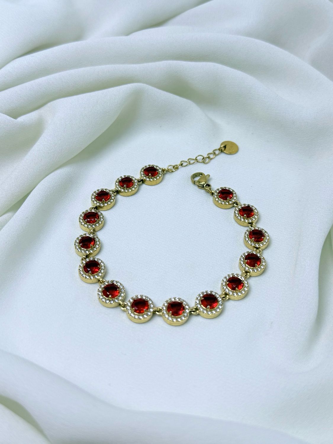 Bracciale Glam rosso gold