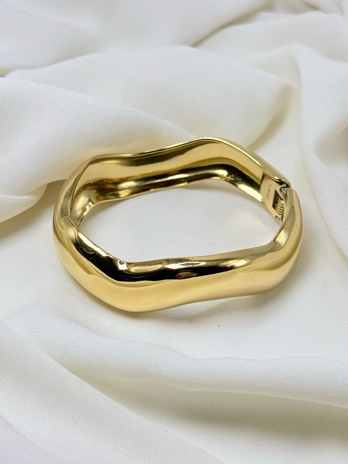 Bracciale chunky onda gold