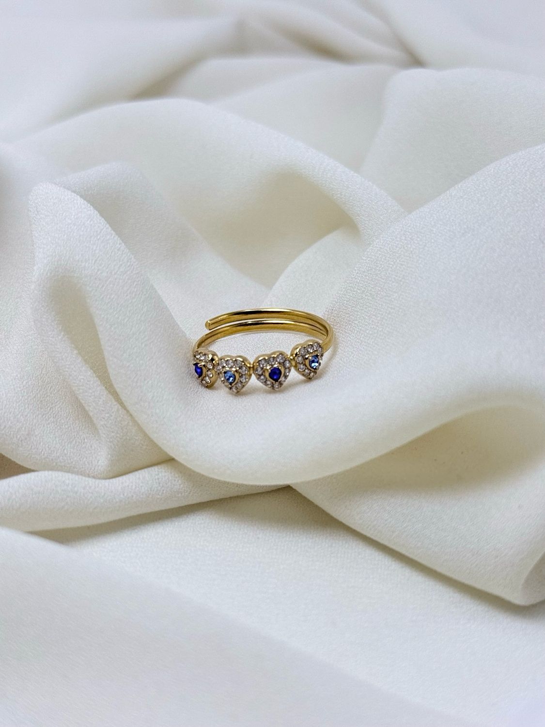 Anello love veretta blu
