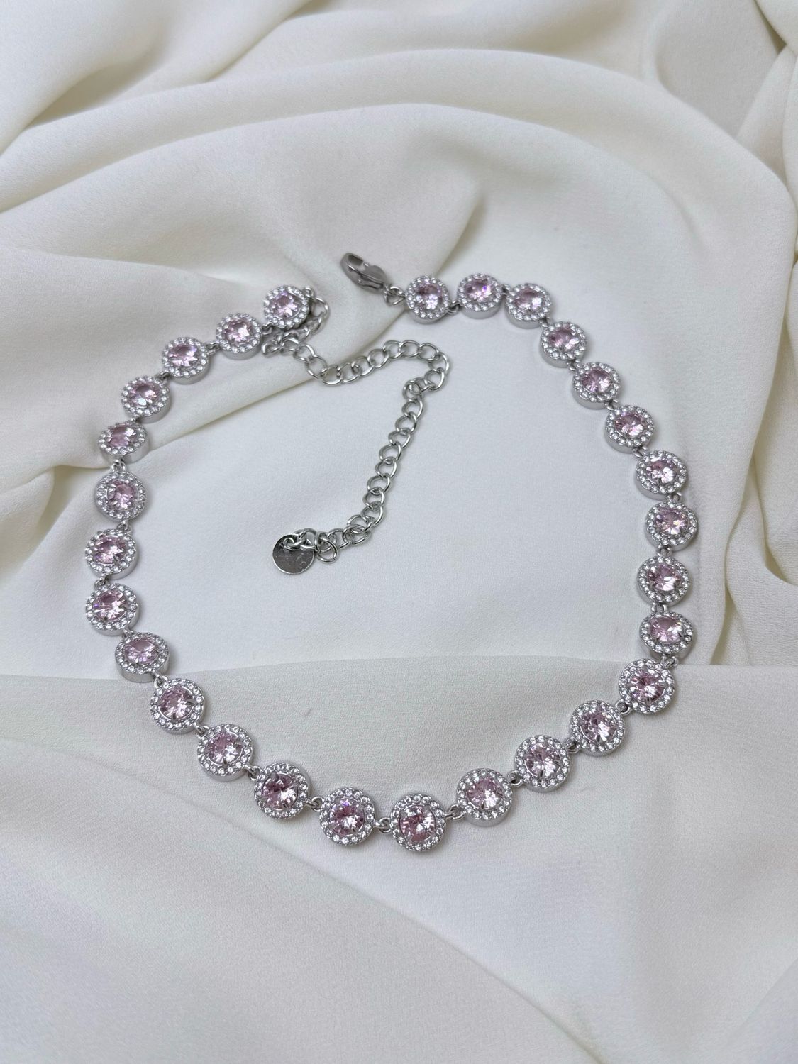 Girocollo Glam rosa silver