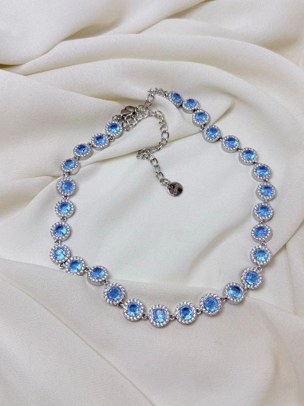 Girocollo Glam ice blu silver
