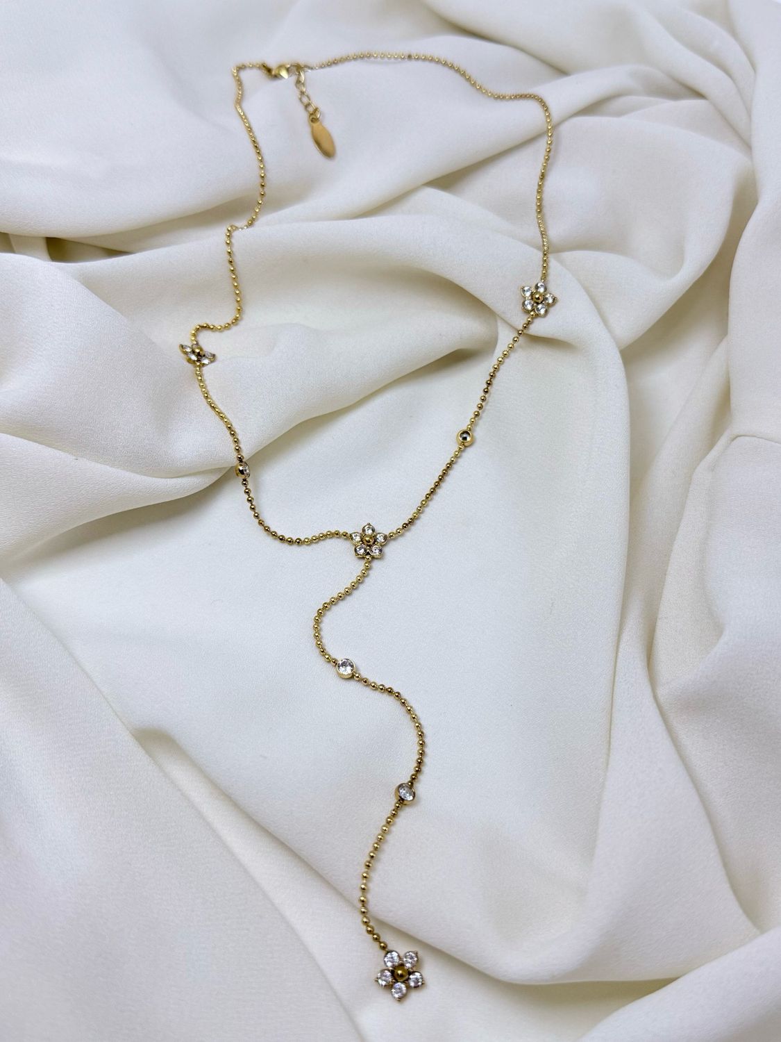 Collana Y flora Gold