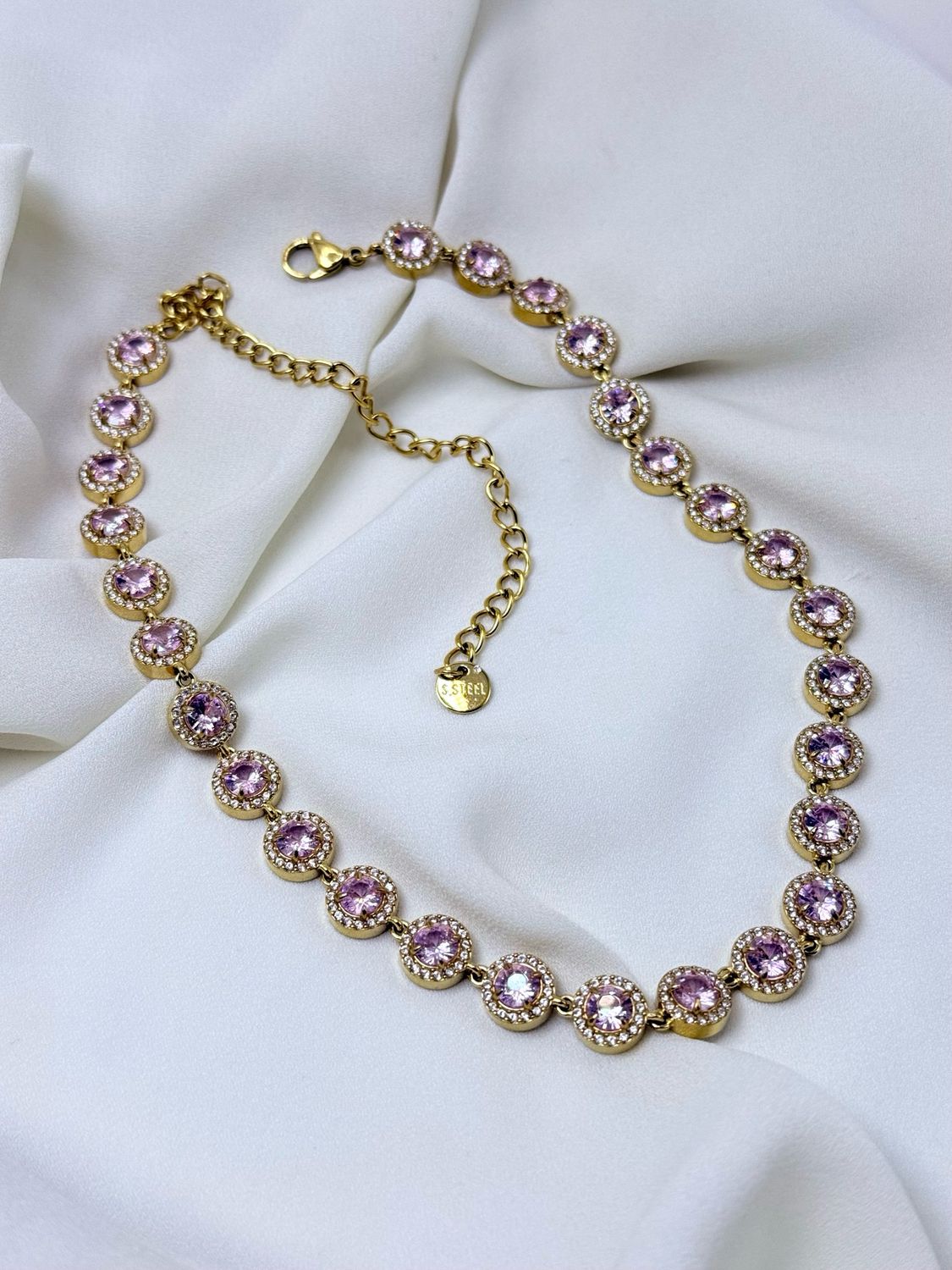 Girocollo Glam rosa gold