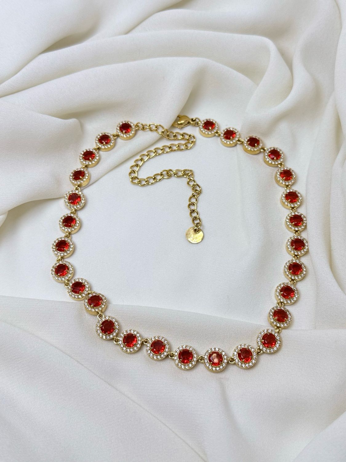 Girocollo Glam red gold