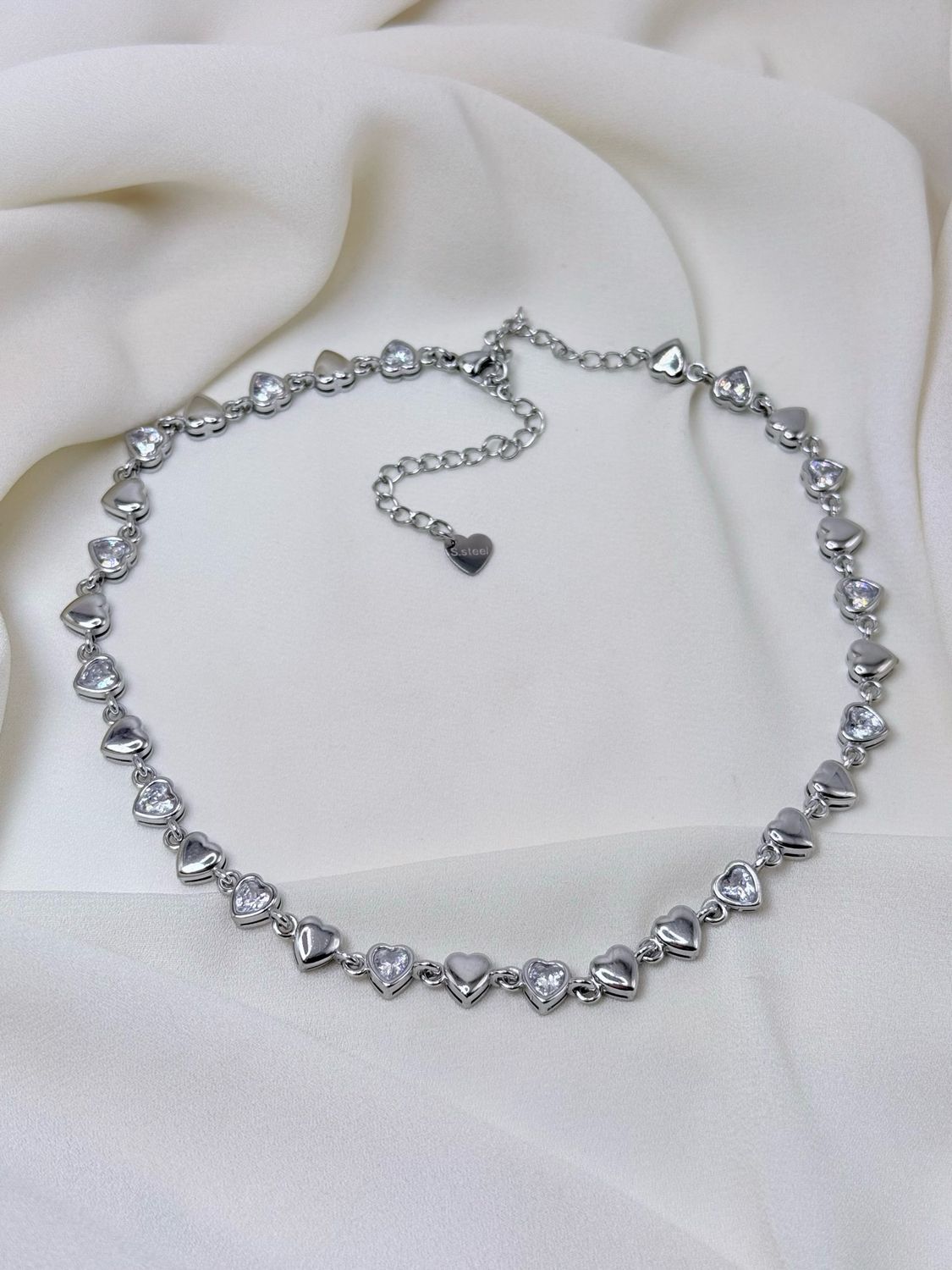 Girocollo mille cuori silver