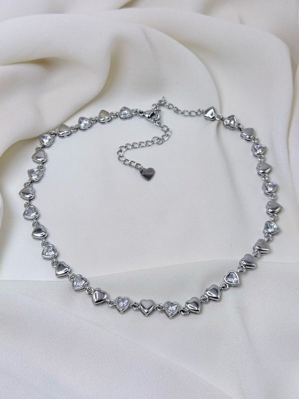 Girocollo mille cuori silver